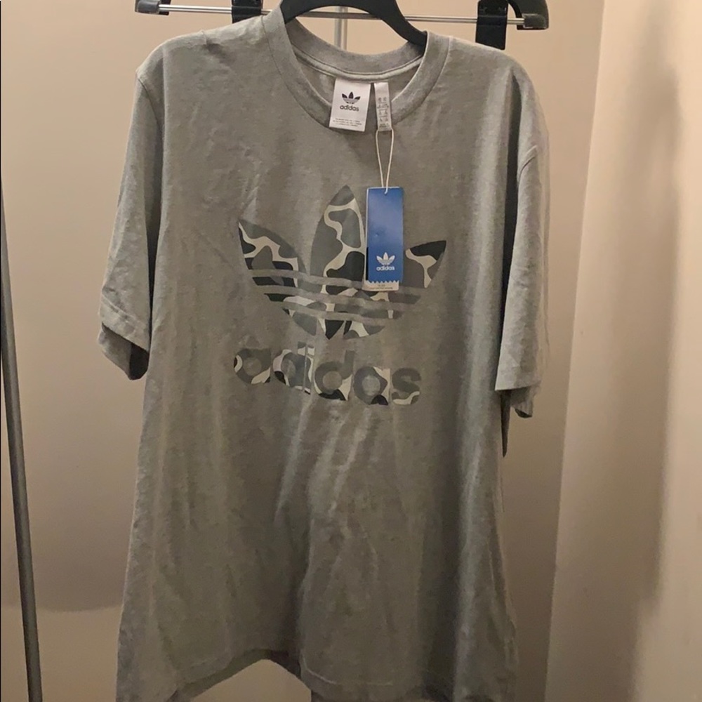 Adidas Mens Camo Logo Shirt